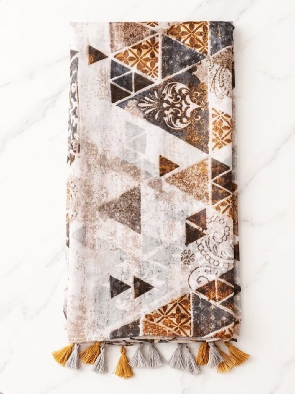 Ladies Geometric Shape Scarf - Unique Fashion Scarf